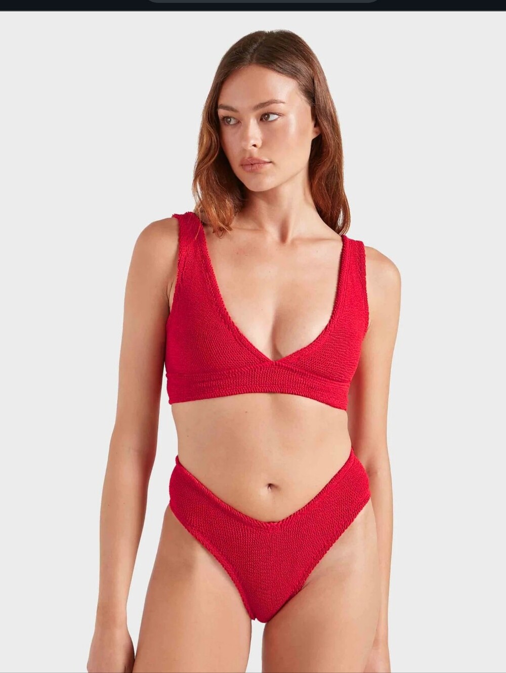 Hunza G Angel Bikini In Red - Picture 4 of 8